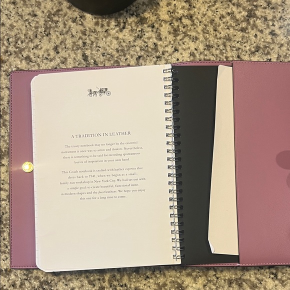 Coach Floral Patterned Notebook - Picture 4 of 4